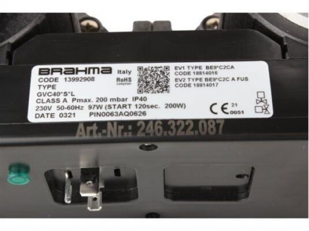 Газовый клапан Brahma GVC40*S*L 13992908